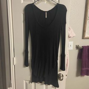 Free People black long sleeve pico